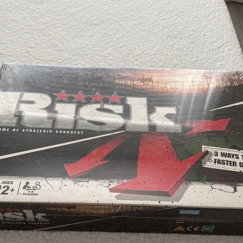 Risk Classic Strategy Board Game - Black and Red